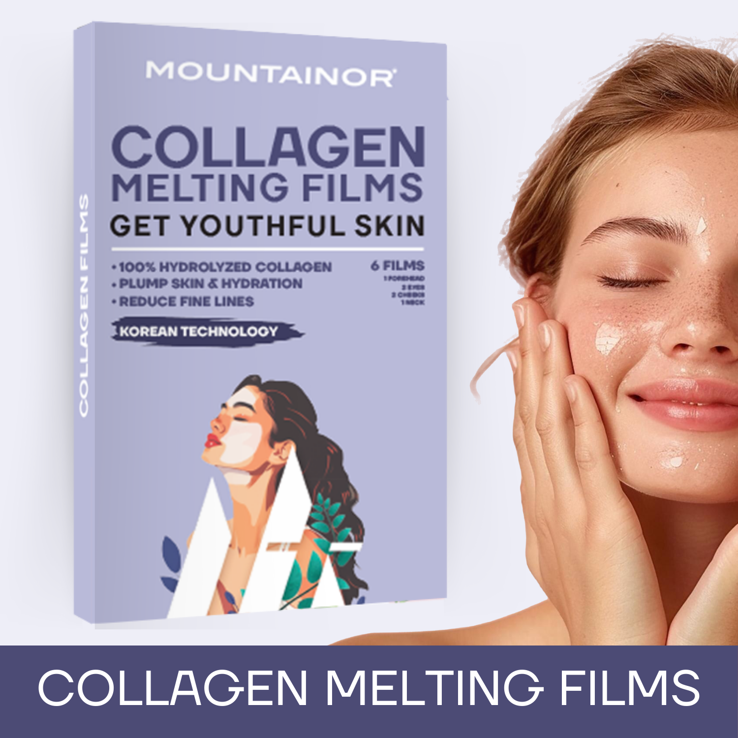 Mountainor Collagen Melting Films – Instant Hydration & Skin Revitalization