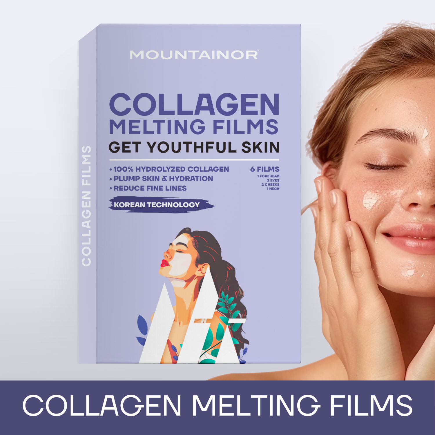 Mountainor Collagen Melting Films – Instant Hydration & Skin Revitalization