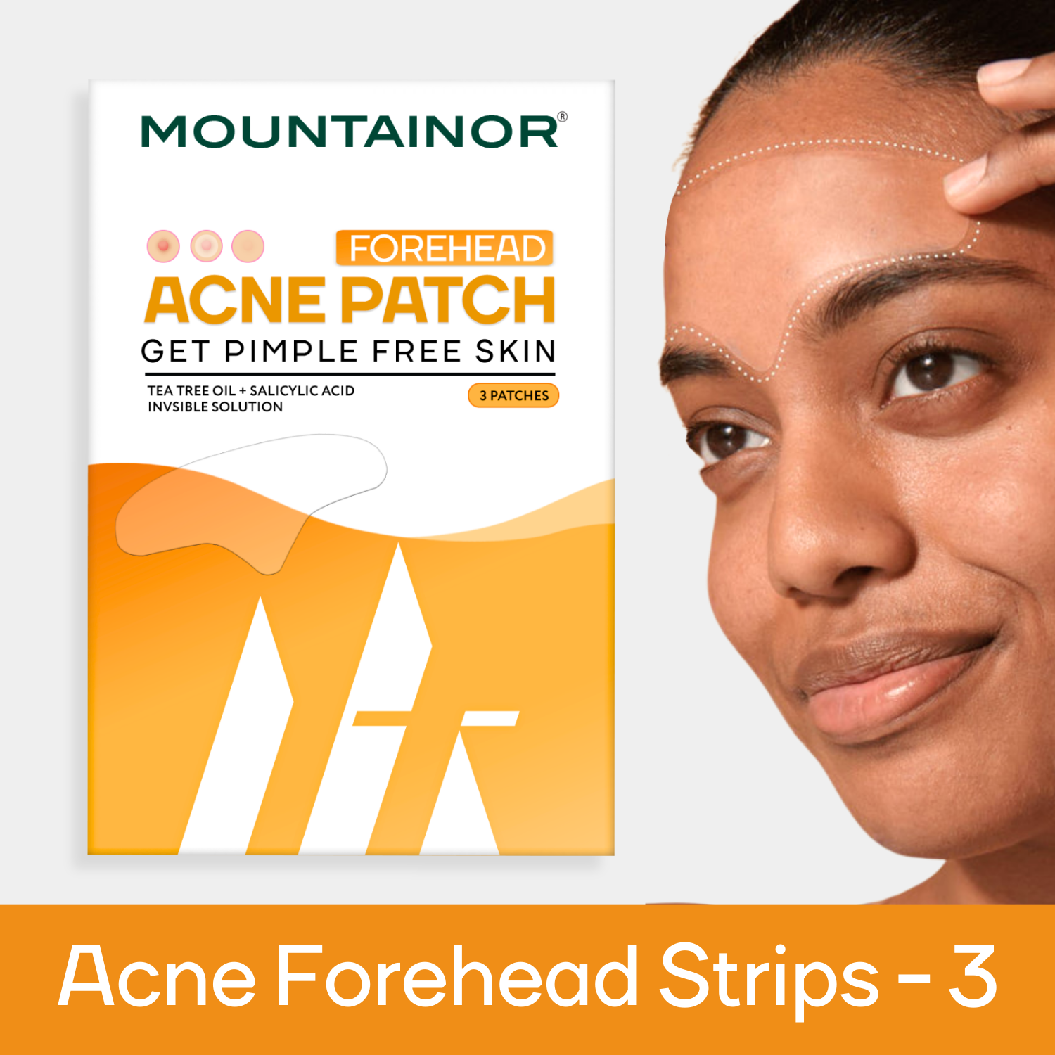 Forehead Acne Patch , Salicylic Acid + Tea Tree Oil Clean & Clear Hydrocolloid-Spot Corrector