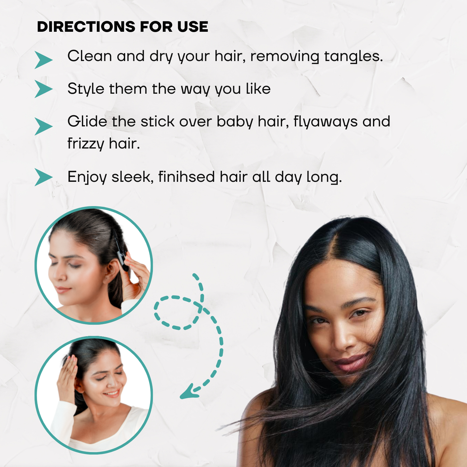 Hair Fixing Stick: Frizz-Free, Nourished, and Effortlessly Styled Hair || Get One FREE