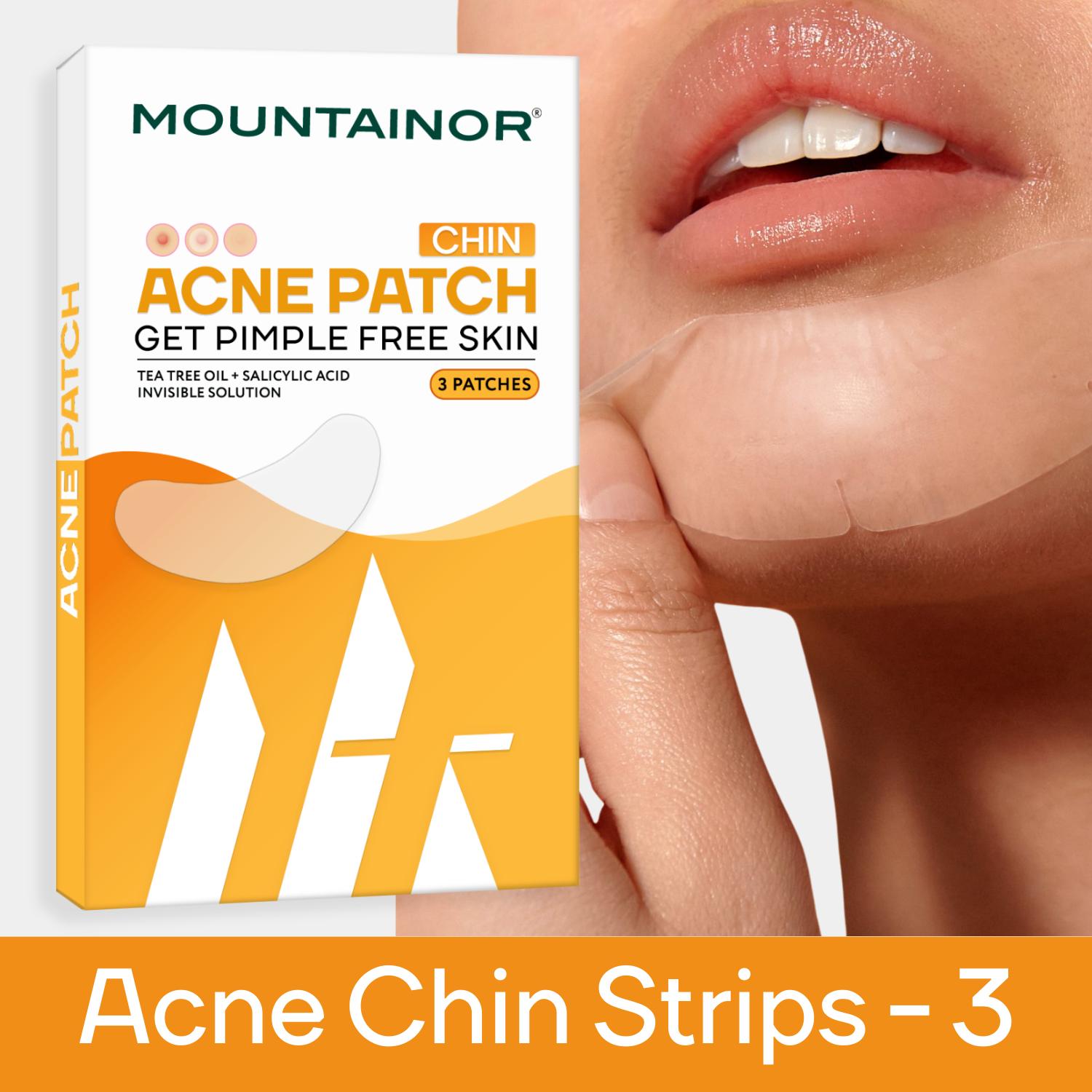 Chin Acne Patch , Salicylic Acid + Tea Tree Oil Clean & Clear Hydrocolloid-Spot Corrector