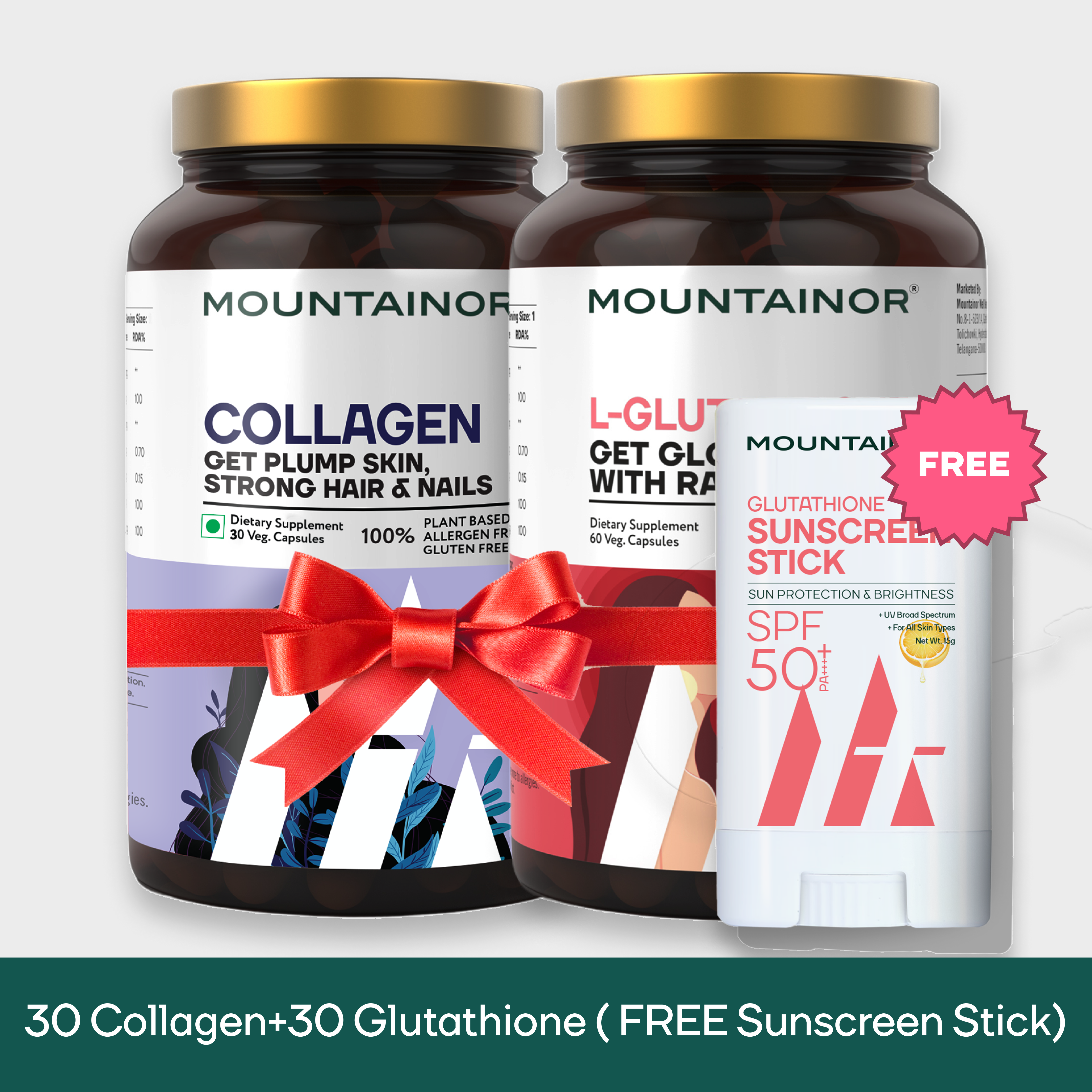 L-Glutathione + Collagen for Skin with Free Gift