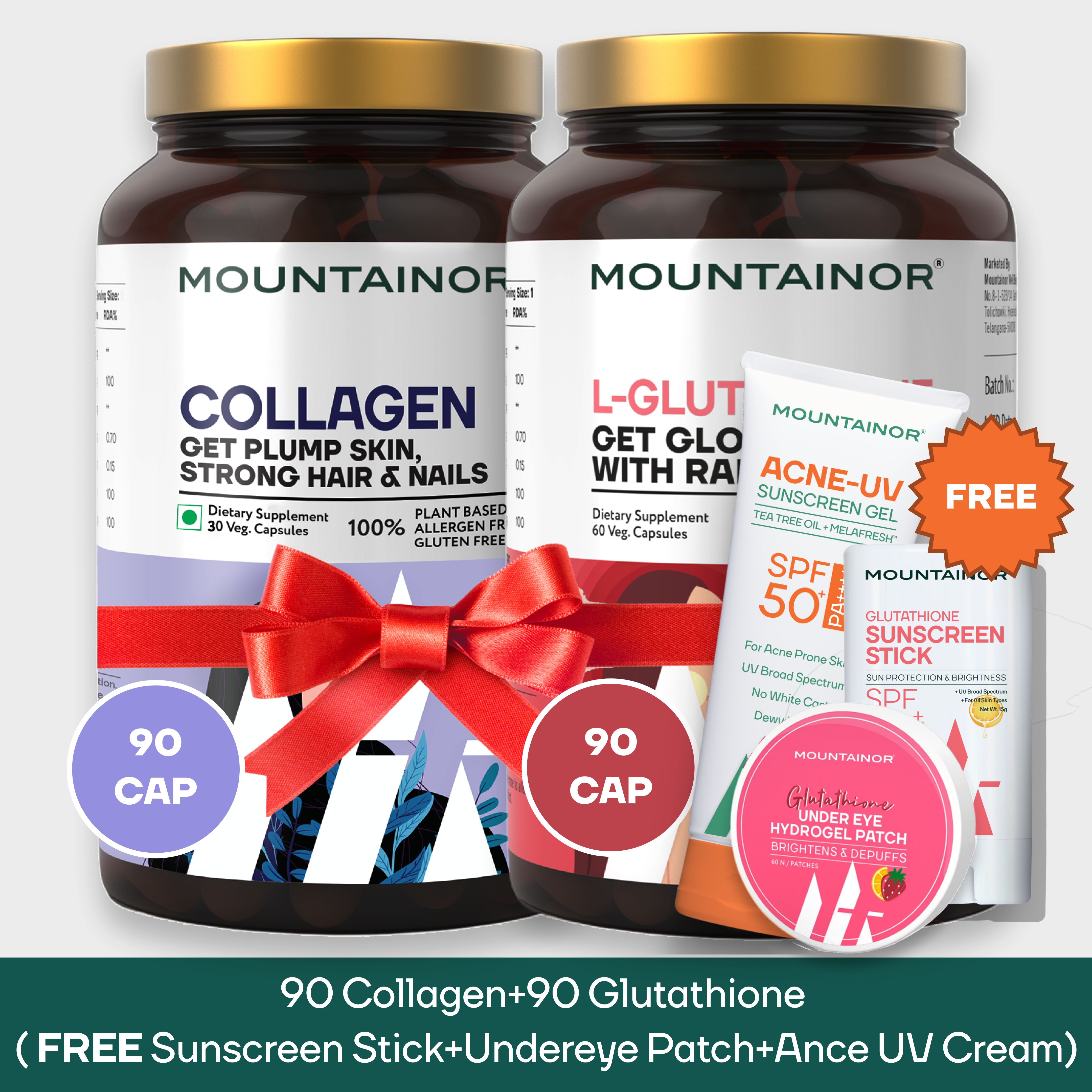 L-Glutathione + Collagen for Skin with Free Gift