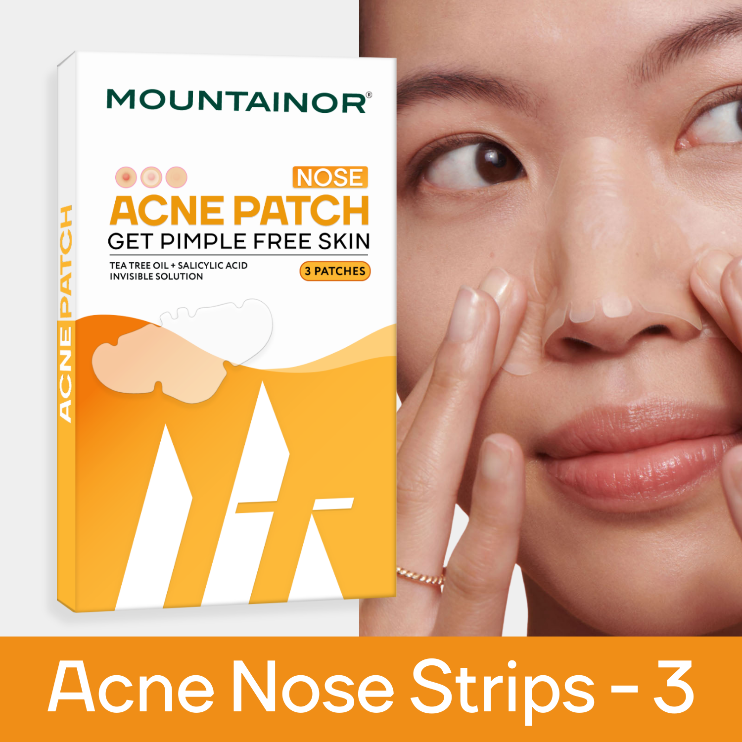 Nose Acne Pimple Patch, Salicylic Acid + Tea Tree Oil Clean & Clear Hydrocolloid-Spot Corrector