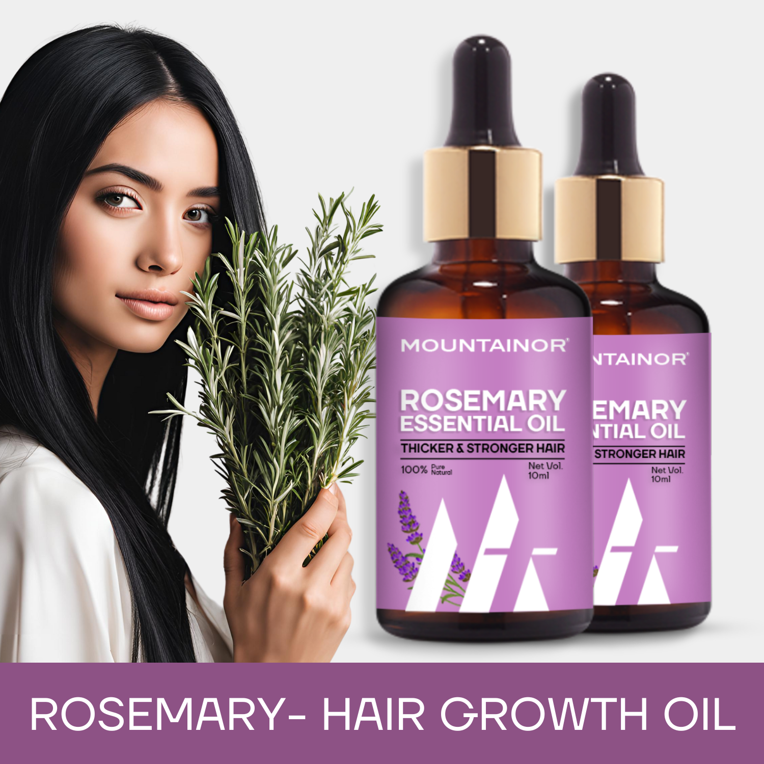 Rosemary Essential Oil 10ml, Harness the Power of Nature- PACK OF 2