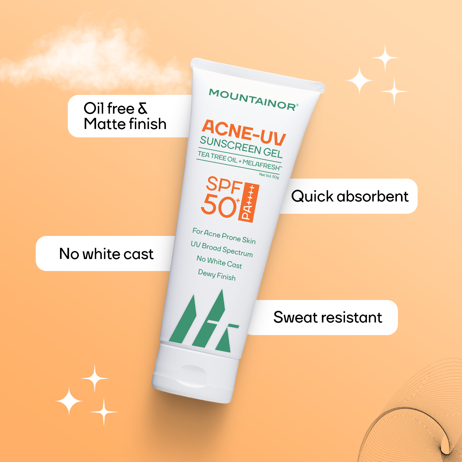 Acne UV Sunscreen Gel - SPF 50+ | Buy 1 Get 1 Free