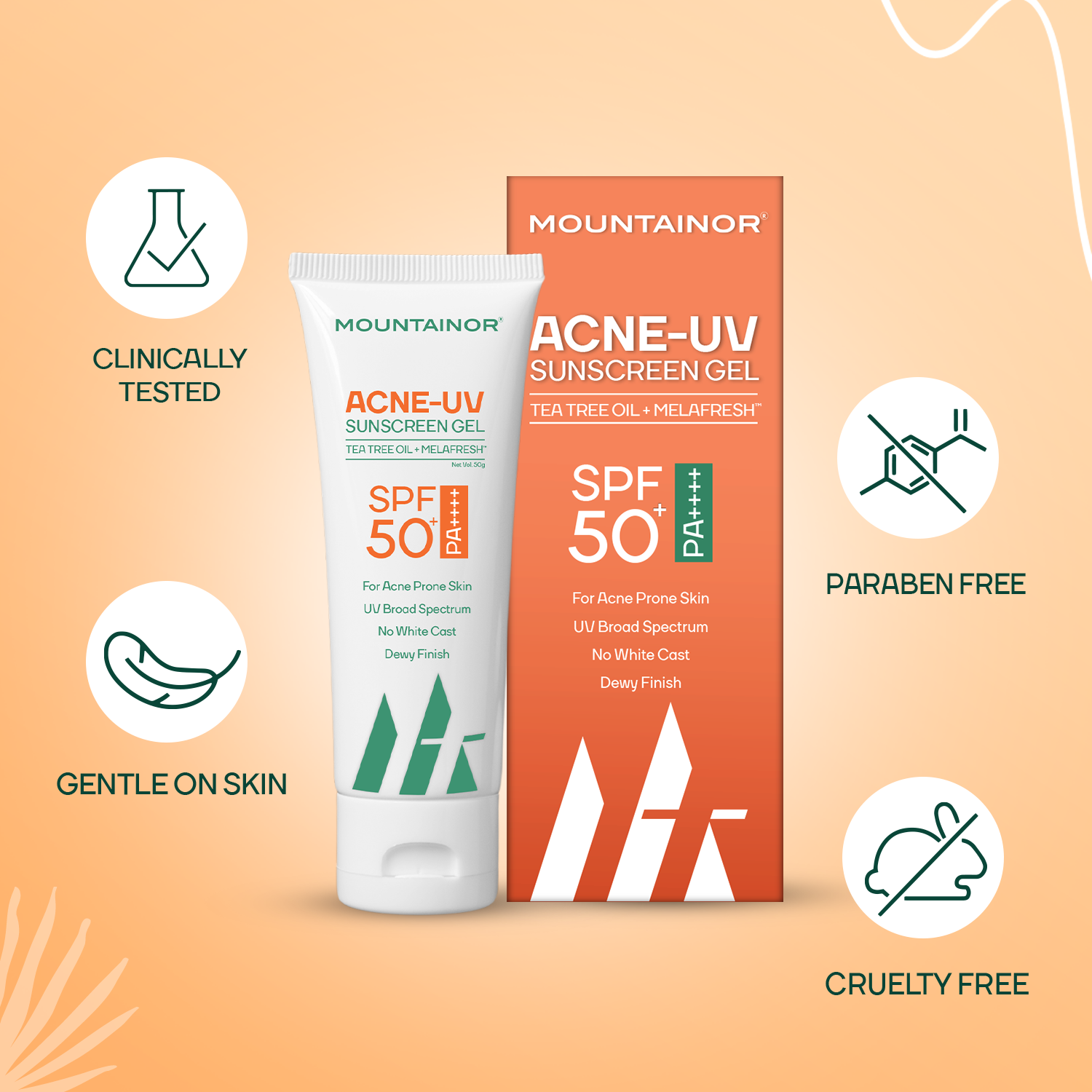 Acne UV Sunscreen Gel - SPF 50+ | Buy 1 Get 1 Free