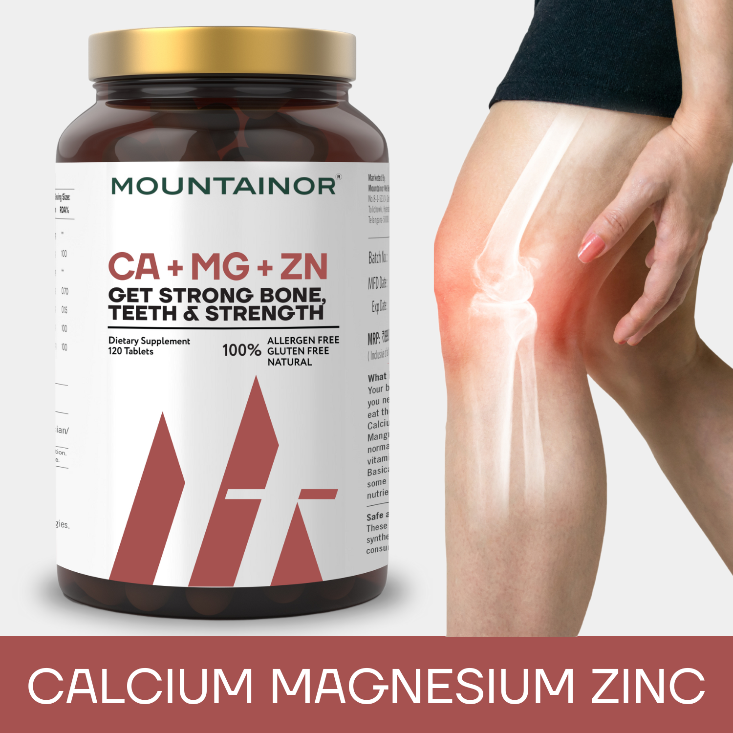 Calcium, Magnesium & Zinc Supplement🤍, Bone Strength & Immunity