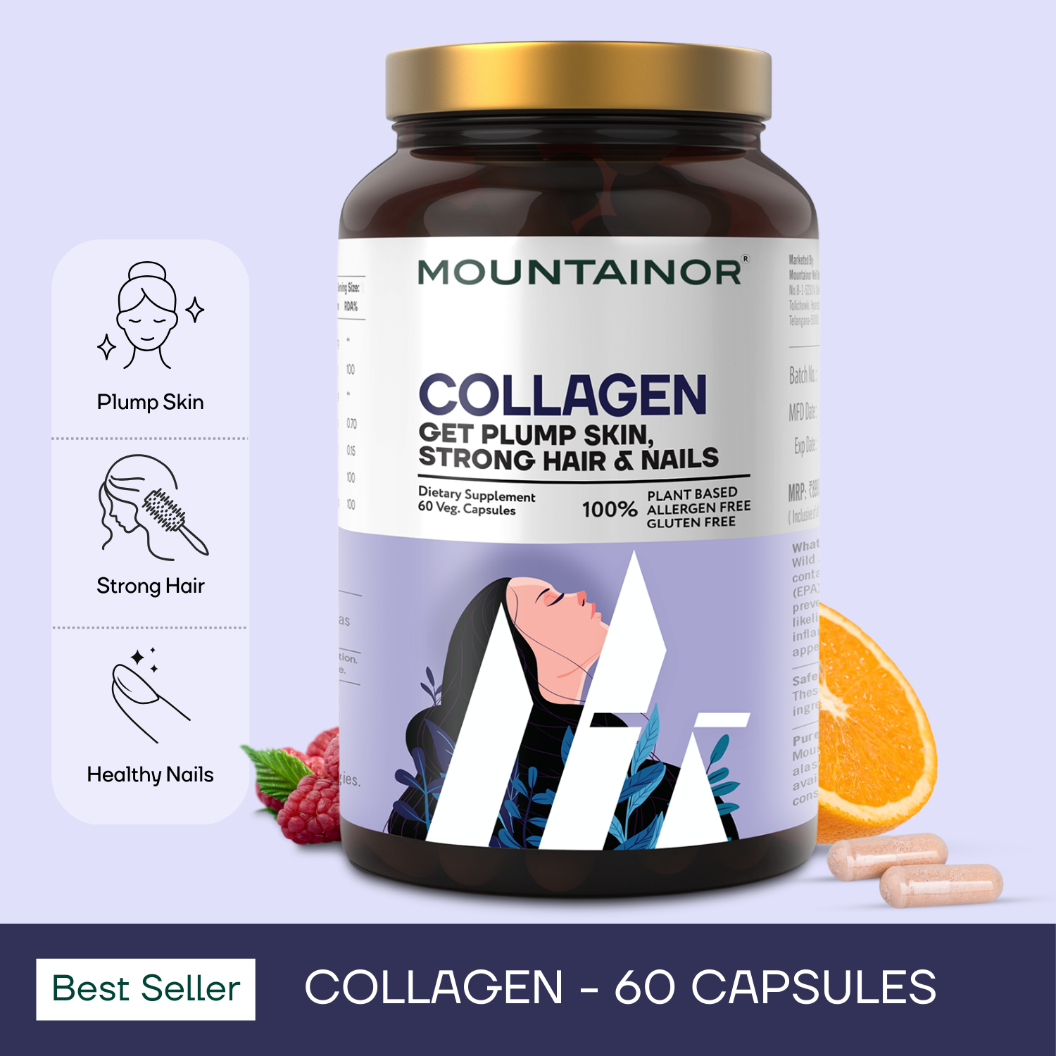 Collagen 60 Capsules for Youthfull Skin | Buy 1 Get 1 Free