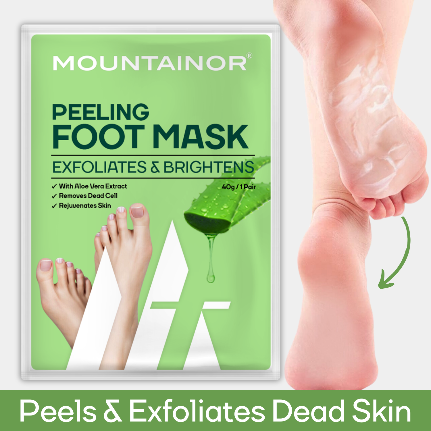 Exfoliate and Reveal Smooth, Soft Feet with Our Nourishing Foot Peeling Mask