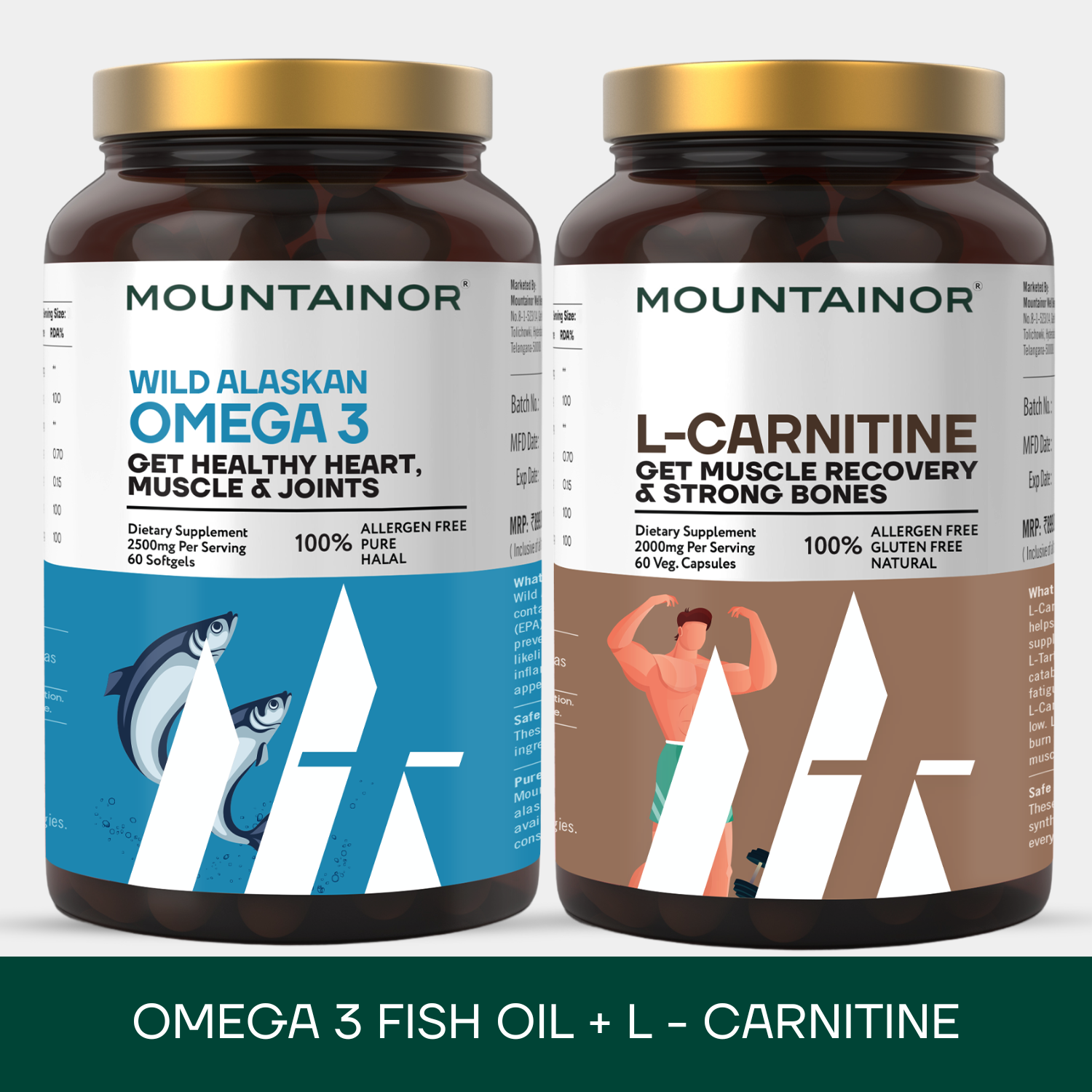 Wild Alaskan Omega-3 Fish Oil + L-carnitine💪🏽l-tartrate For Weight Loss