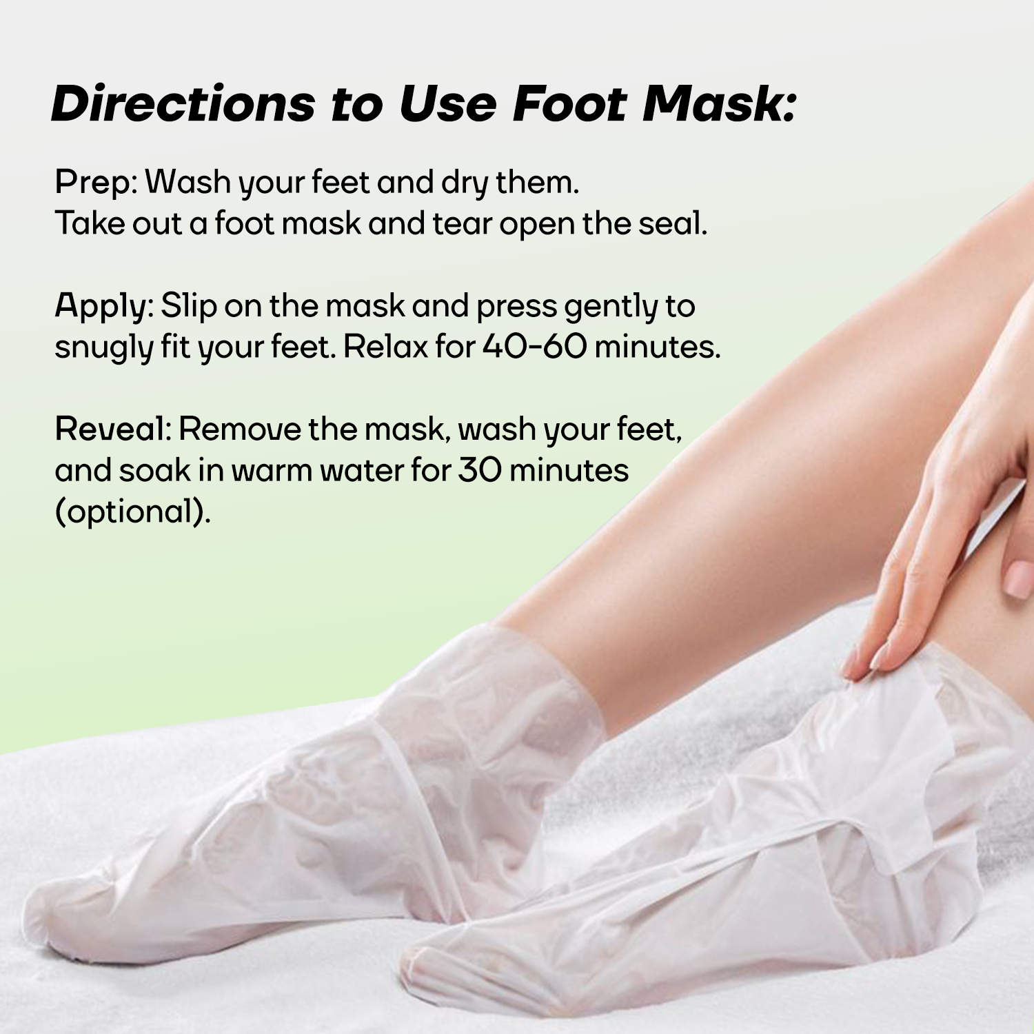 Foot Peeling Mask & Silicone Gel Heel Socks (COMBO)