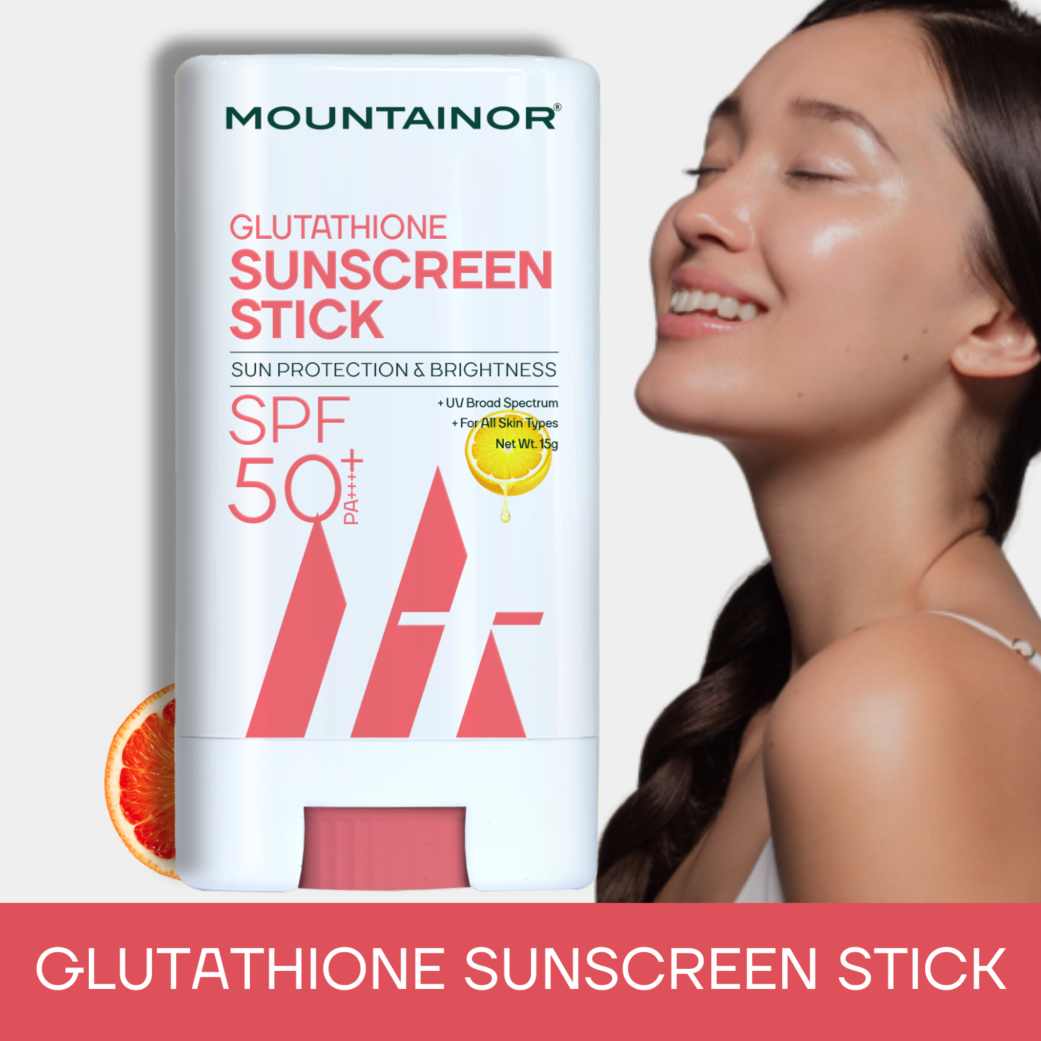 SPF 50+ Glutathione Sunscreen Stick 🌞 Sun Protection & Brightness