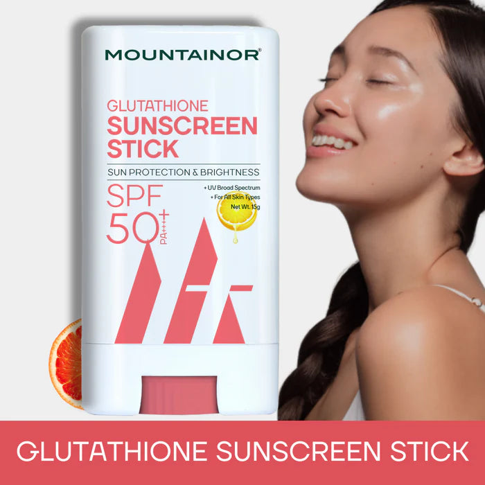 Complete Skin Care Kit by Mountainor || Glutathione, Collagen, UV Gel Sunscreen, Under Eye Patch, and Pimple Patches